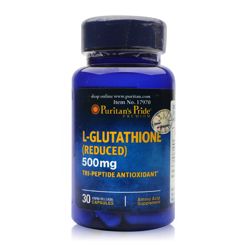 Viên uống tăng cường hệ miễn dịch Puritan's Pride Premium L-Glutathione 500mg