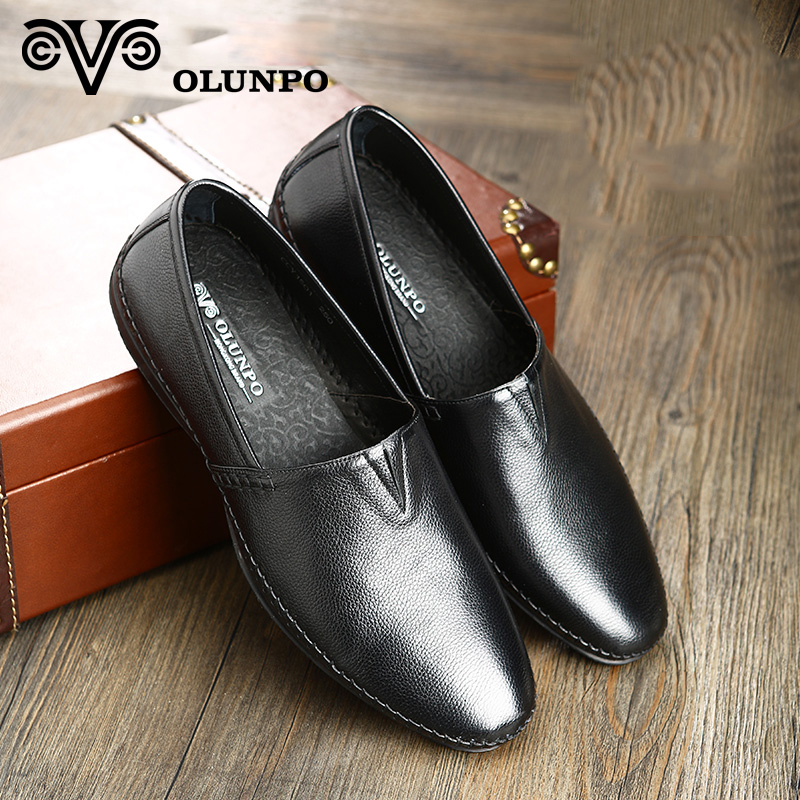 Giày lười nam viền khâu Olunpo CCY1501 nổi bật