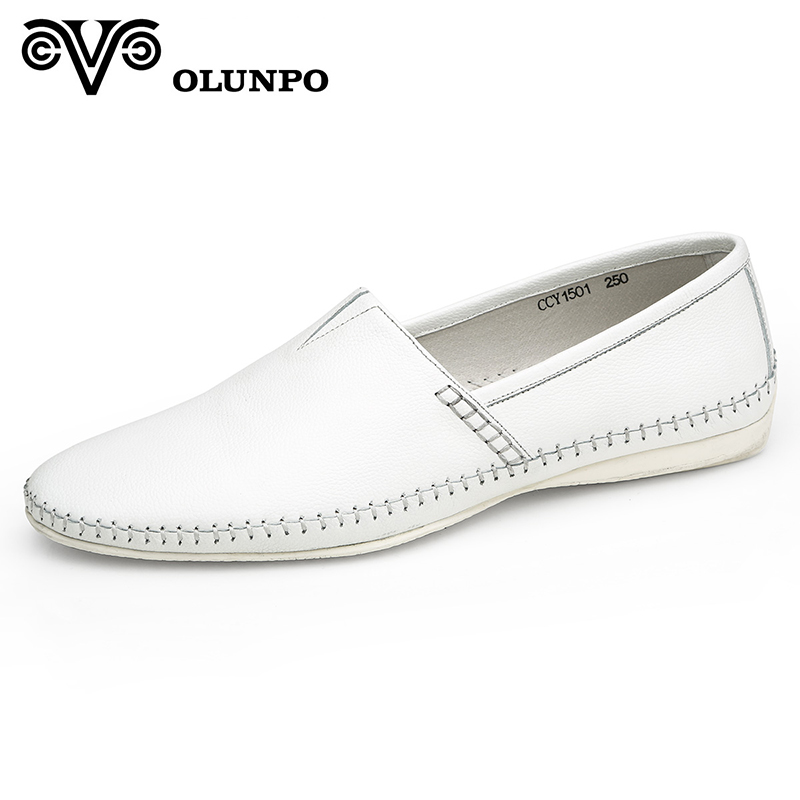 Giày lười nam viền khâu Olunpo CCY1501 nổi bật