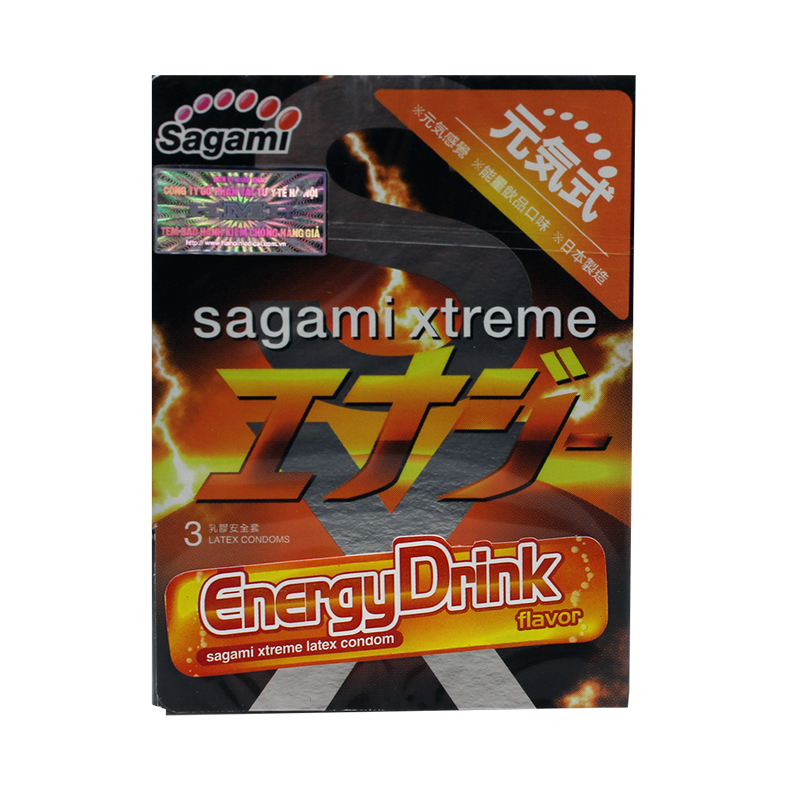 Bao cao su Sagami Xtreme Energy hộp 3 chiếc